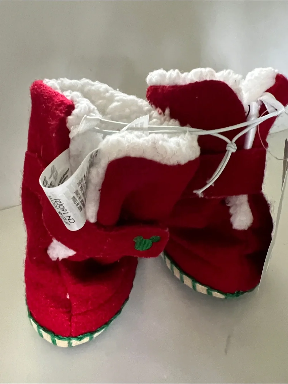 Disney Santa Mickey Mouse Holiday Booties